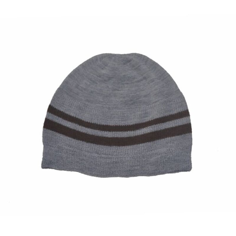 無縫製ニット帽 ベーシック （グレー地） | (有)佐藤ニット