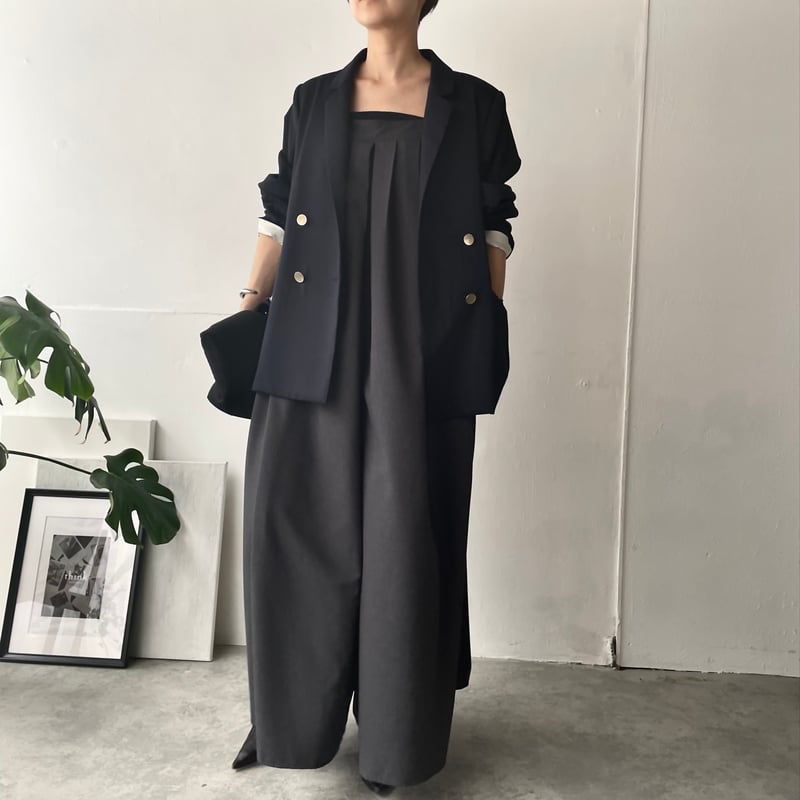 タックワイドサロペット(型紙/キット) CW26-142AO | think pattern