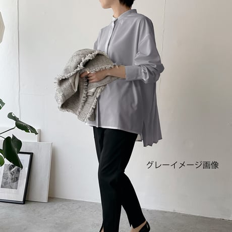 バックプリーツシャツ(型紙/キット)　CW26-122BL