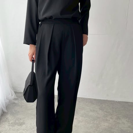 《thinkblack》　ストレートタックパンツ(キット/お仕立て)　CW25-96PT