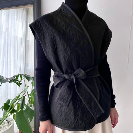 《生地販売》タイル柄キルティング