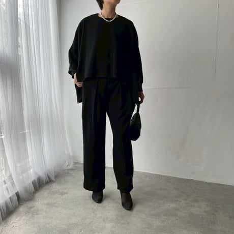 《thinkblack》　ストレートタックパンツ(キット/お仕立て)　CW25-96PT