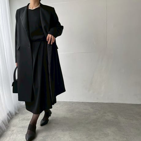 《thinkblack》　アシンメトリータックスカート(キット/お仕立て)　CW25-95SK