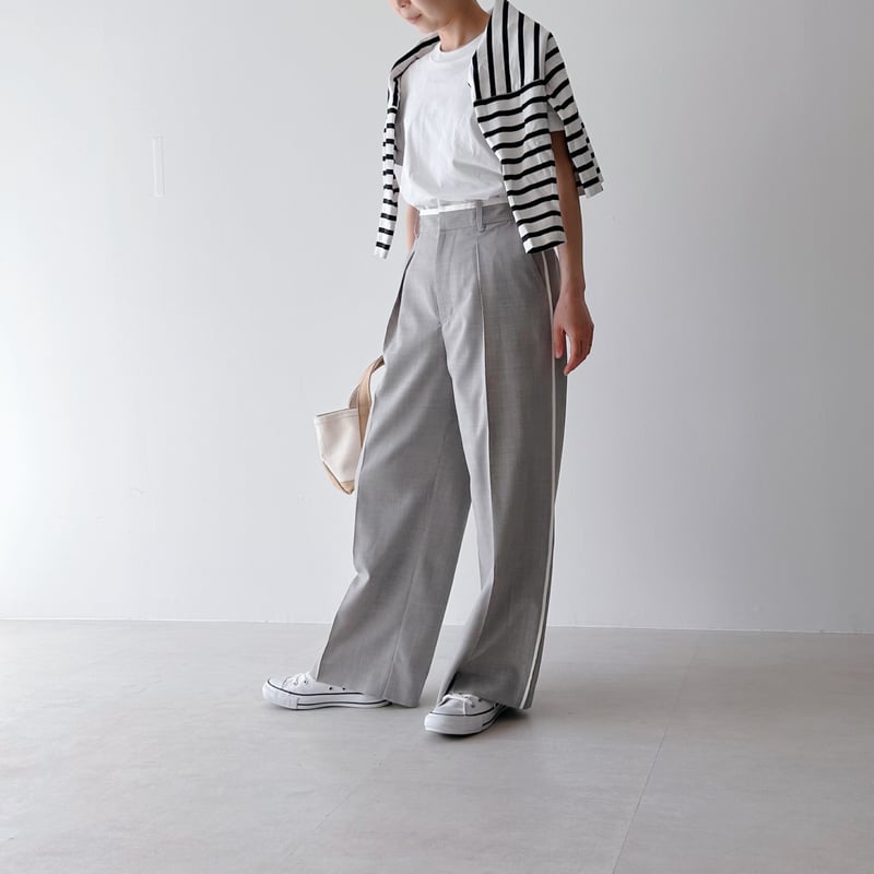 カタリストzip-upシンプルグレーパンツ 裏付き》スタイリッシュパンツ(型紙) CW24-55PT | think pattern ハ