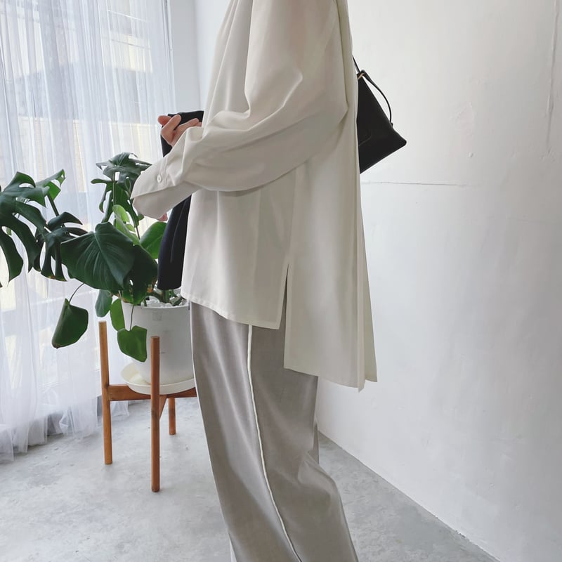 バックプリーツシャツ(型紙/キット) CW26-122BL | think pattern ハ