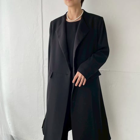 《thinkblack》　斜め切替ブラウス(キット/お仕立て)　CW25-98BL