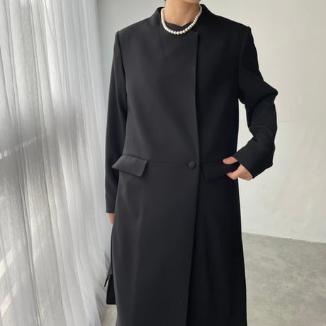 《thinkblack》ウエスト切替ロングジャケット(キット/お仕立て)　CW25-92JK
