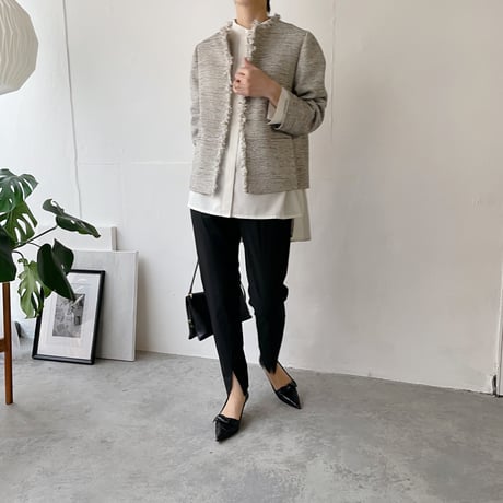 バックプリーツシャツ(型紙/キット)　CW26-122BL