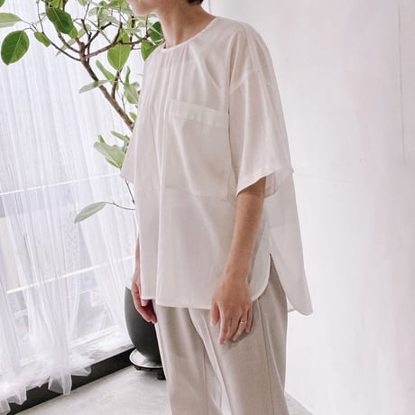 thinkのシンプルブラウス(型紙)　CW24-59BL