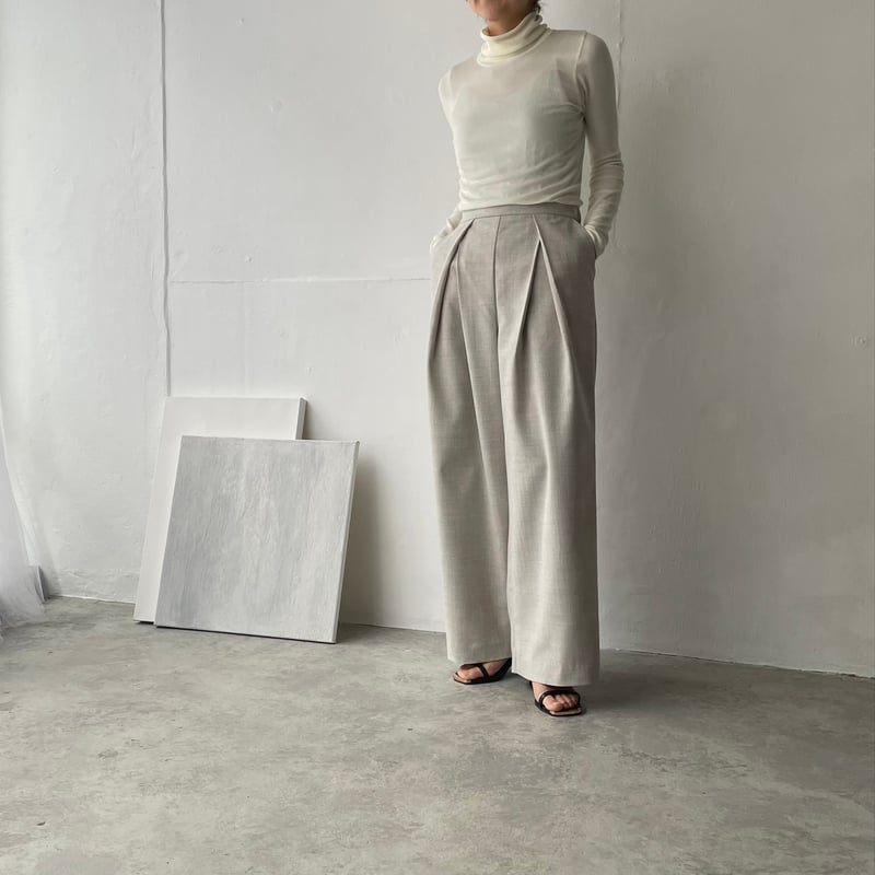 雑誌掲載》ダブルタックパンツ(型紙) CW24-83PT | think pattern ハ