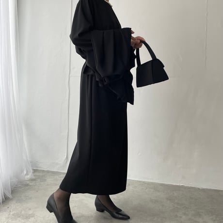 《thinkblack》　アシンメトリータックスカート(キット/お仕立て)　CW25-95SK