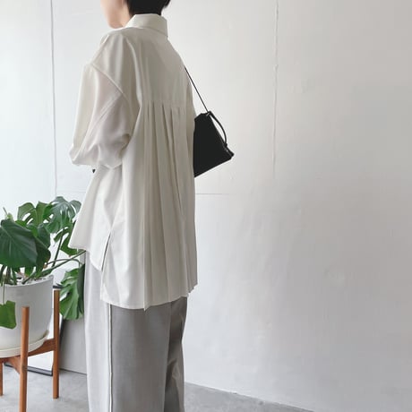 バックプリーツシャツ(型紙/キット)　CW26-122BL
