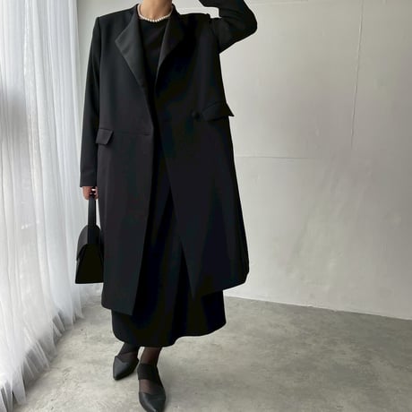 《thinkblack》ウエスト切替ロングジャケット(キット/お仕立て)　CW25-92JK