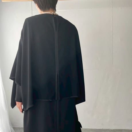 《thinkblack》ドレープポンチョ(キット/お仕立て)　CW25-91JK