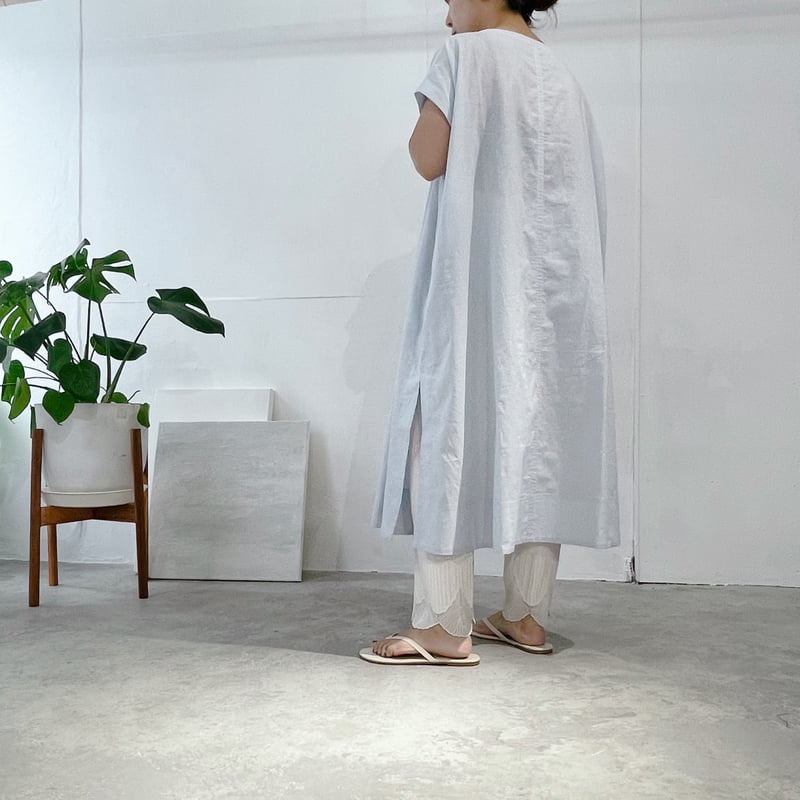 美品　フェンディ　ワンピース　キャップスリーブ　フード　異素材切り替え ERUKEI エルケイ】ドット/ 膝丈/ ワンピース/マキシ/フリル