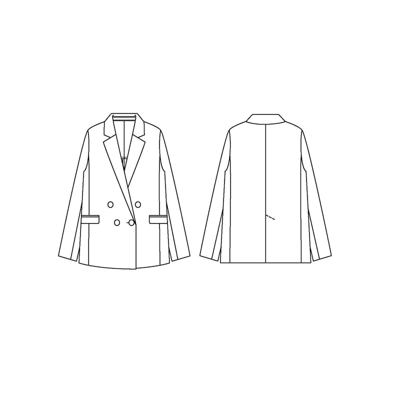 新品タグ付き✨　CLANE 25SS セーラーカラーテーラードジャケット　完売品 新品タグ付き✨ CLANE 25SS セーラーカラーテーラードジャケット 完売品