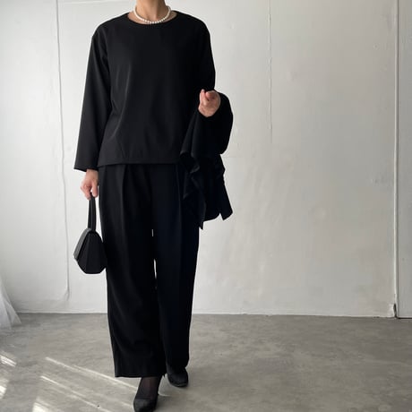 《thinkblack》　ストレートタックパンツ(キット/お仕立て)　CW25-96PT