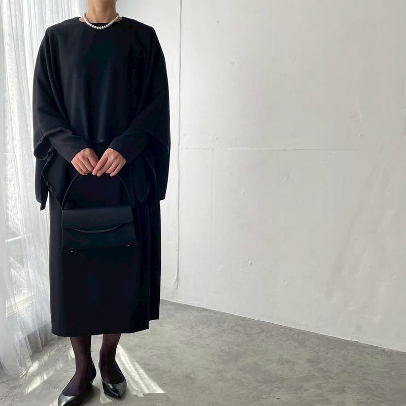 thinkblack》ドレープポンチョ(キット/お仕立て) CW25-91JK | thin