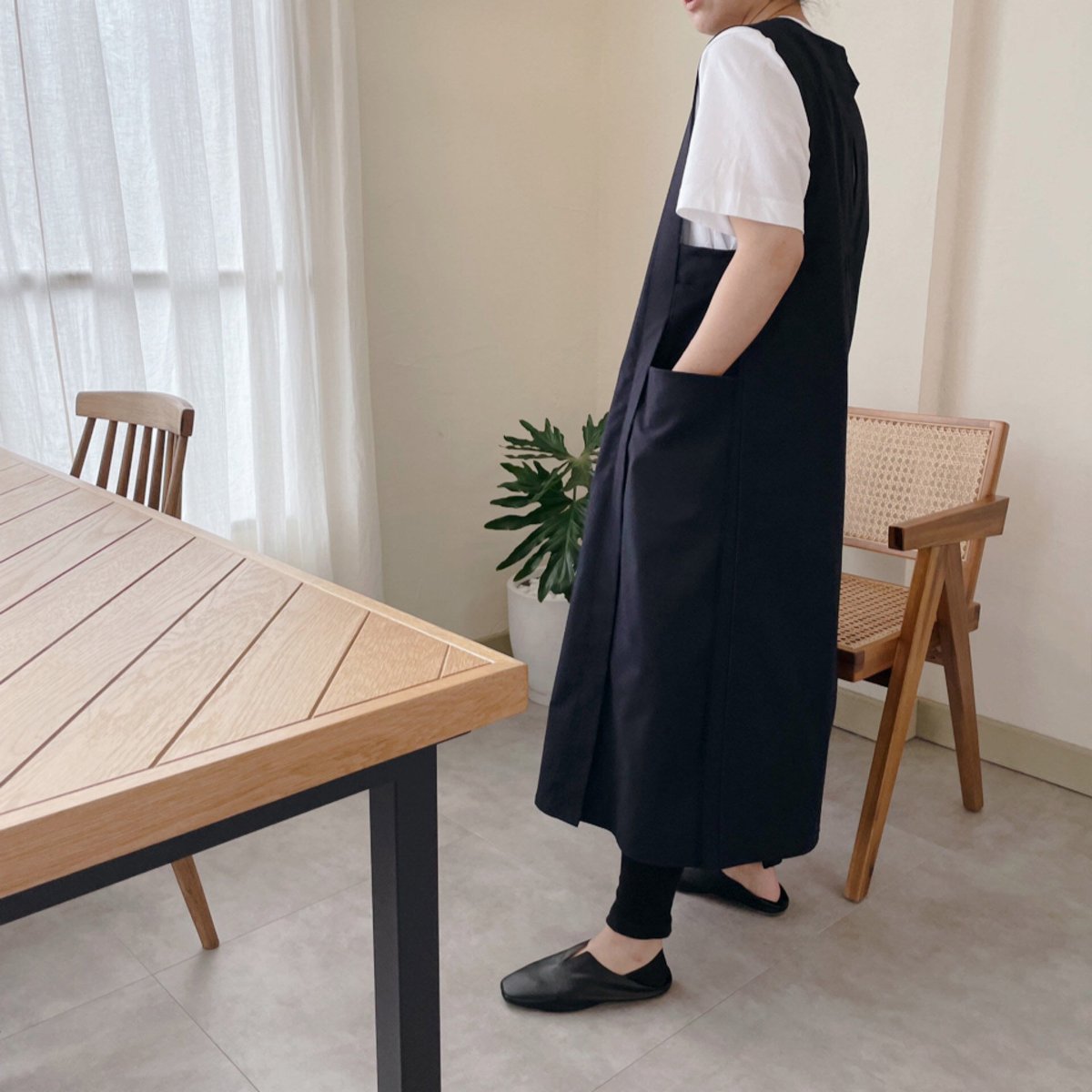 ジャンスカエプロンパターン(型紙) CW22-27OP | think pattern ハンド