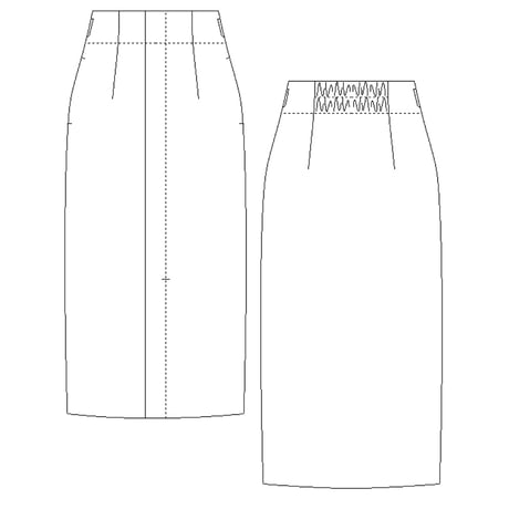 ペンシルスカート(型紙/キット)　CW25-105SK