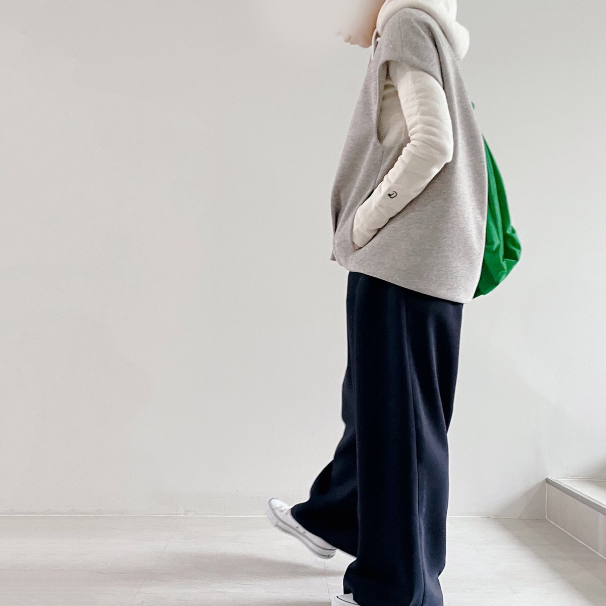 裏付き》コクーンベスト(型紙) CW24-52VT | think pattern ハンドメ