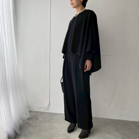 《thinkblack》ドレープポンチョ(キット/お仕立て)　CW25-91JK