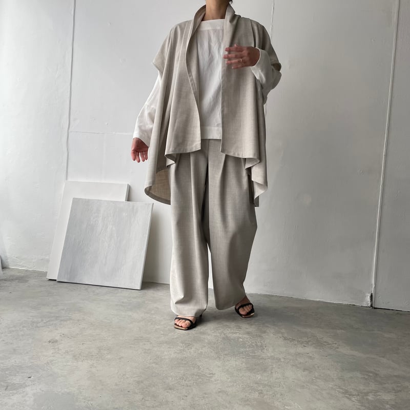 雑誌掲載》ダブルタックパンツ(型紙) CW24-83PT | think pattern ハ