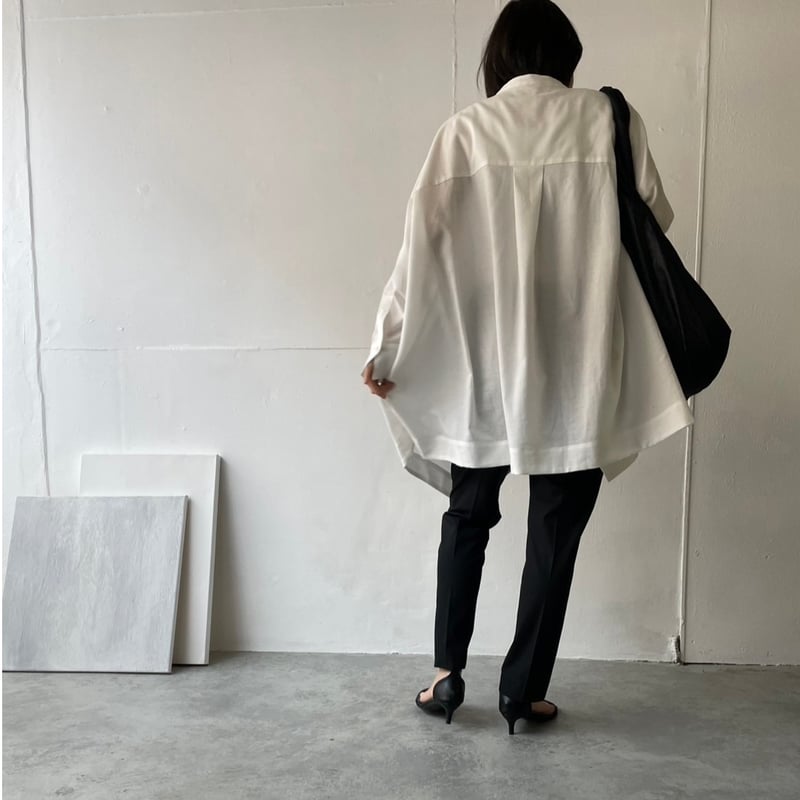 イレギュラーヘムブラウス(型紙)CW24-81BL | think pattern ハンドメイ