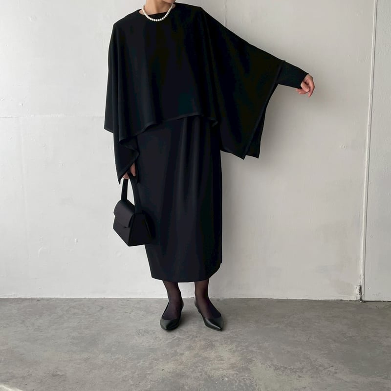 thinkblack》ドレープポンチョ(キット/お仕立て) CW25-91JK | thin
