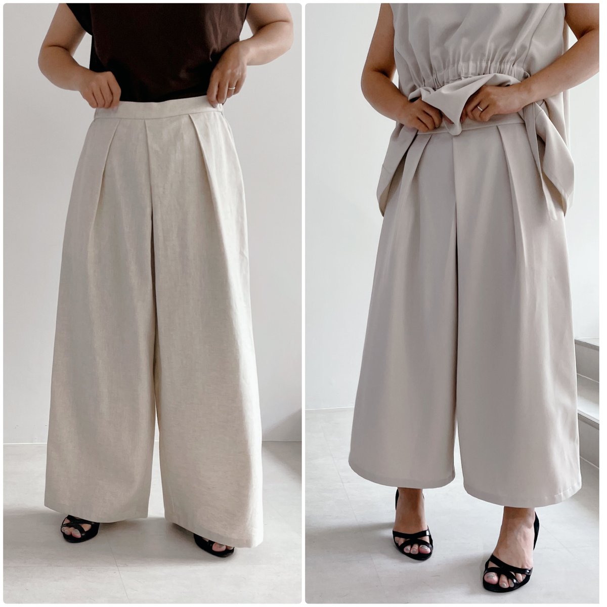 本掲載》シルエットが選べるフロントタックパンツ(型紙) CW23-43PT