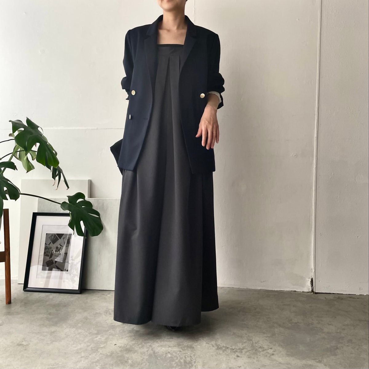 タックワイドサロペット(型紙/キット) CW26-142AO | think pattern