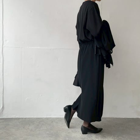 《thinkblack》　斜め切替ブラウス(キット/お仕立て)　CW25-98BL