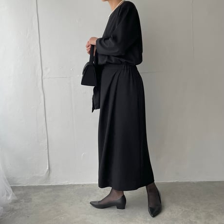 《thinkblack》　アシンメトリータックスカート(キット/お仕立て)　CW25-95SK