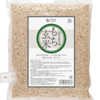 オーサワの国産有機もち玄米　内容量：1kg
