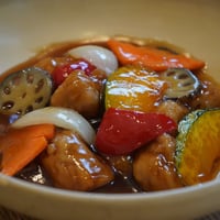大豆ミートの甘酢あん  (１人前）