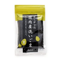 国内産洗いごま 未焙煎（黒）100g