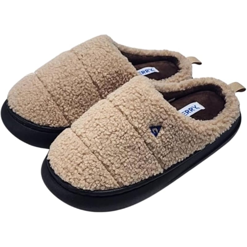 GERRY モコモコサボサンダル Ladies'（ブラック ベージュ オートミール