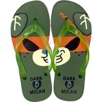 みきゃんビーチサンダル メンズ MCN001_GRN 42サイズ | ヤマトサンダル