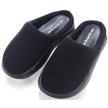 Roi pieds-nus　前かぶりサンダル　ROI24210 BLK（ブラック）レディース