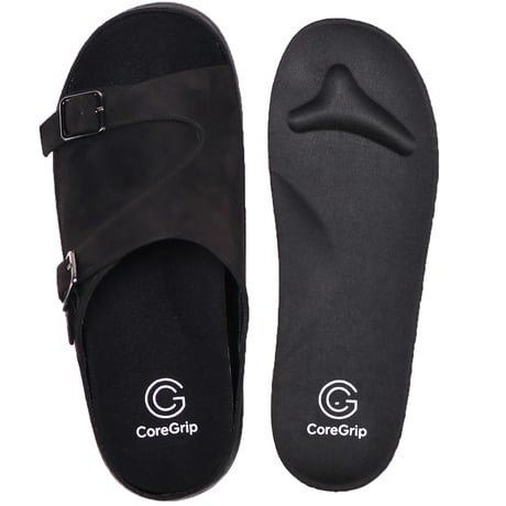 CoreGriop ユニセックス ベルクロサンダル CG4530 (BLK/BEG/KHA)