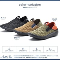 ANKHCROSS スリッポン サボサンダル Ladies’（BLK BRN KHA）（AC2113)