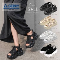 GERRY レディース サンダル GR5590 (BLK,BEG,WHT,BLK/WHT)