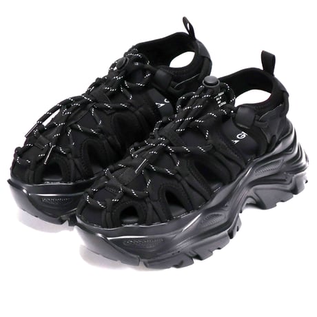 GERRY レディース サンダル GR5604 (BLK,BEG)