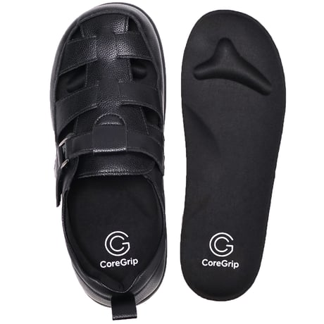 CoreGriop  メンズ コンフォートサンダル CG3534 (BLK/DBR)