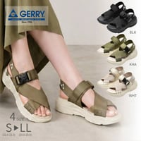 GERRY レディース サンダル GR5557 (BLK,KHA,BEG)