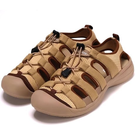 GERRY メンズ スポーツサンダル GR6605 (BEG,BLK)