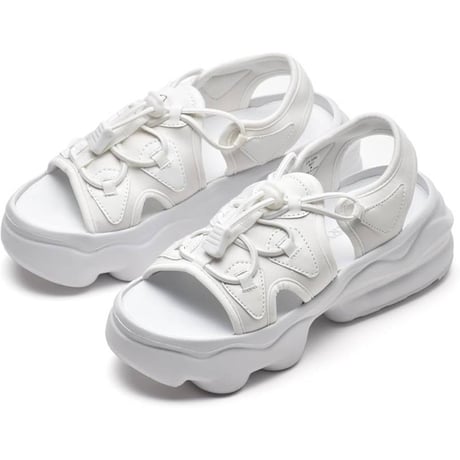 GERRY レディース サンダル GR5590 (BLK,BEG,WHT,BLK/WHT)