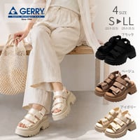 GERRY レディース サンダル GR5607 (BLK,BEG,IVR)