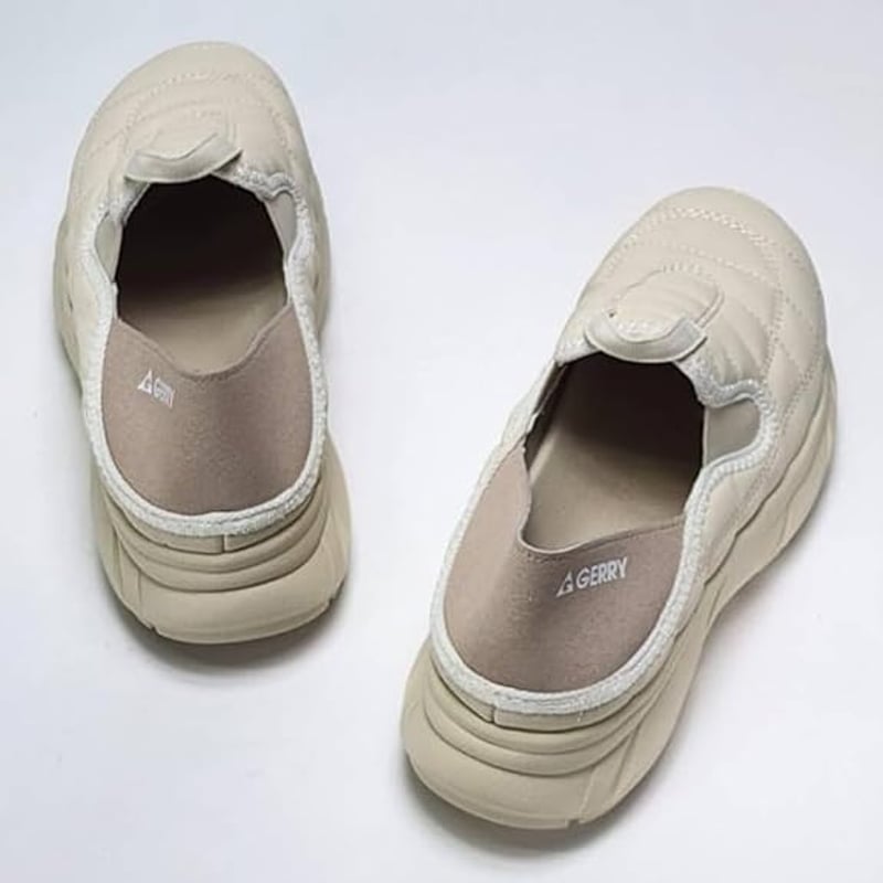 GERRY スリッポンスニーカー Ladies'（ブラック ダークブラン ベージュ