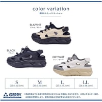 GERRYスニーカーサンダルMen’s(BLK BLK/WHT GRY/WHT)（GR6602)